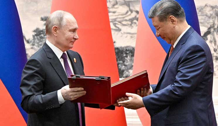 الصين وروسيا تهدفان تطوير الشراكة الإستراتيجية الشاملة