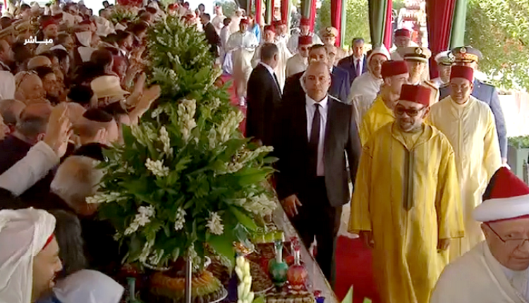 جلالة الملك يترأس بالمضيق حفل استقبال بمناسبة عيد العرش المجيد