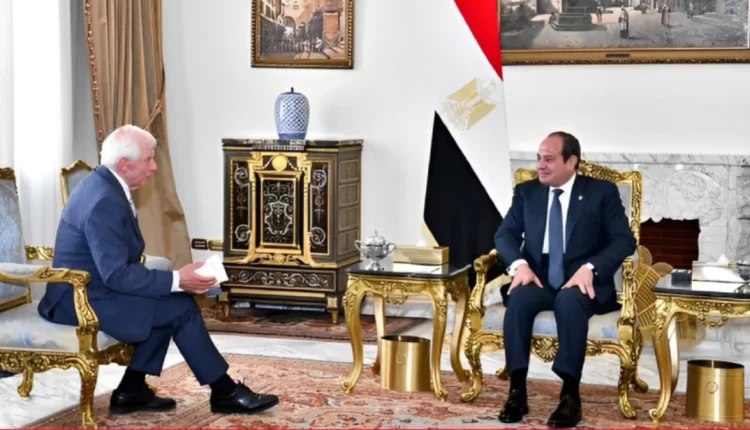 السيسي وبوريل