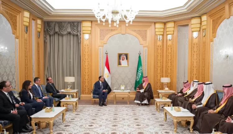 ولي العهد السعودي يتباحث مع رئيس الوزراء المصري حول سبل تعزيز التعاون