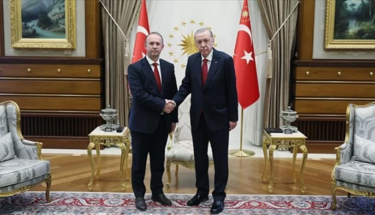 أردوغان يستقبل رئيس برلمان شمال مقدونيا في أنقرة