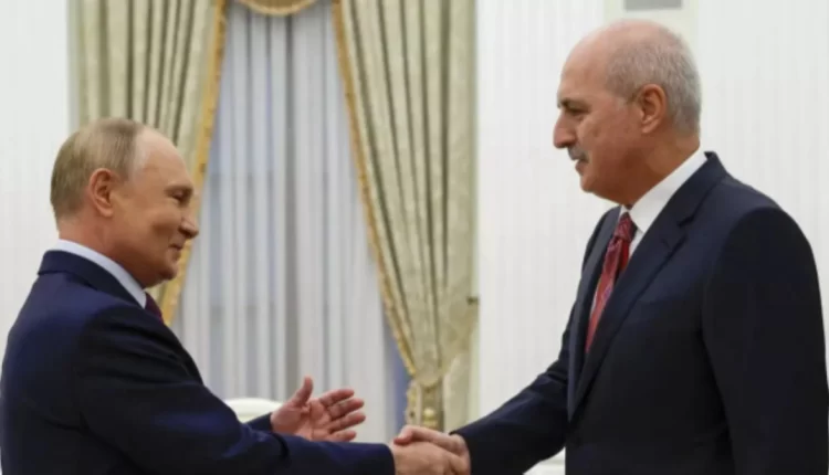 عشق آباد..بوتين يستقبل رئيس البرلمان التركي