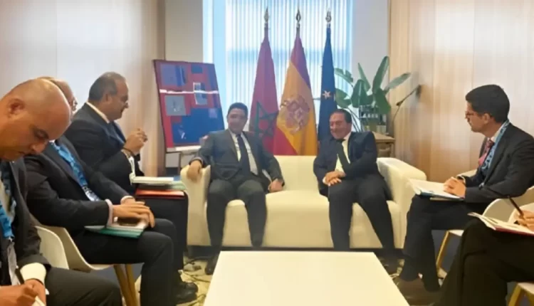 ناصر بوريطة يعقد مباحثات مع نظيره الإسباني خلال المنتدى العالمي لتحالف الحضارات