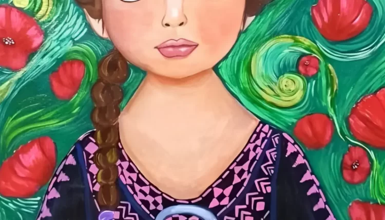 اللوحة للفنانة ميساء غازي