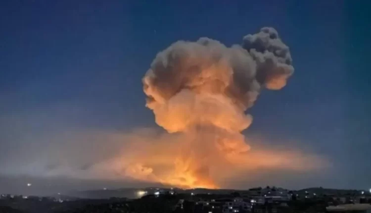 صورة للغارات العنيفة على الساحل السوري