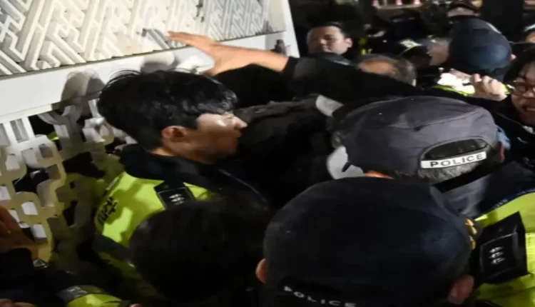 برلمان كوريا يشهد ليلة من الفوضى