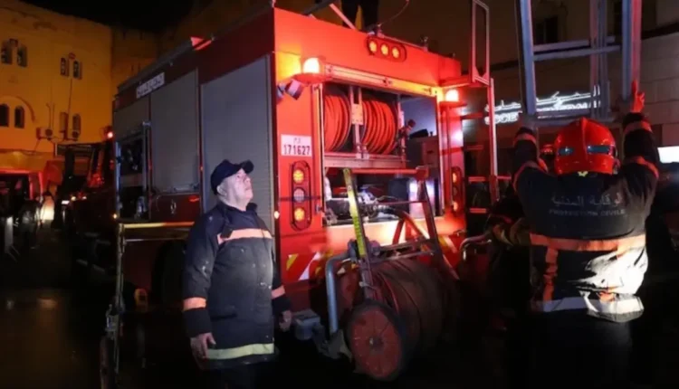 تماس كهربائي يتسبب في نشوب حريق بالحي الجامعي بوجدة