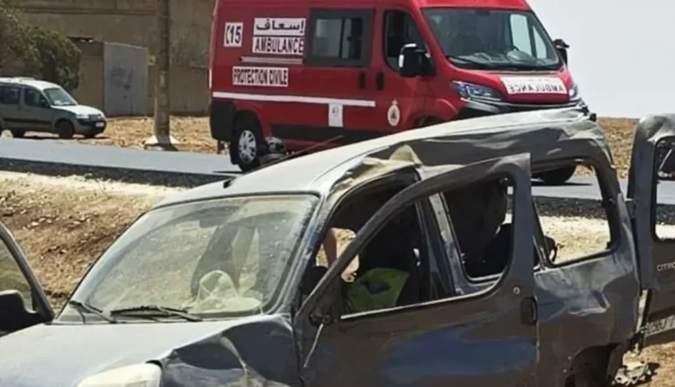 حادث سير مروع بين خريبكة وابن أحمد