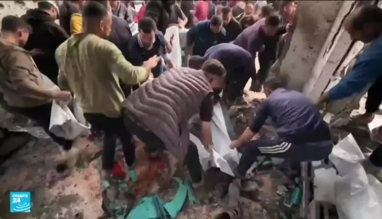 إستشهاد 70 فلسطيني في غارة إسرائيلة على قطاع غزة