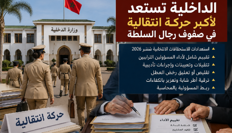 الداخلية تستعد لأكبر حركة انتقالية في صفوف رجال السلطة